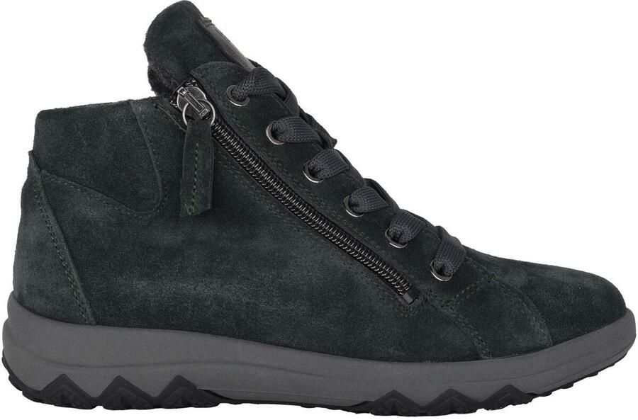 Waldläufer Wijde pasvorm enkellaars sneakers groen