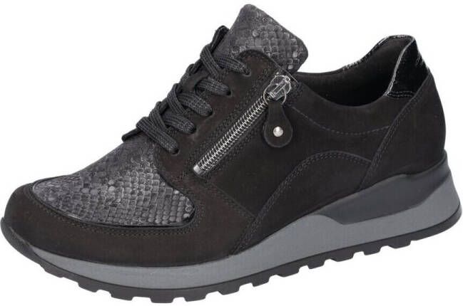 Waldläufer Dames Veterschoenen Waldlaufer Hiroko Soft H64007 Zwart ½ - Foto 7