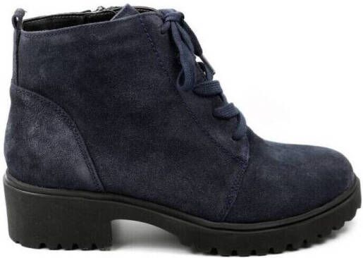 Waldläufer Low Boots DAMES hoge veterschoen 716807 blauw