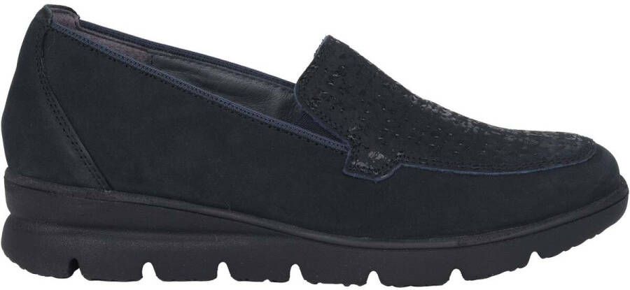 Waldläufer Blauwe Loafer voor Vrouwen Bruni