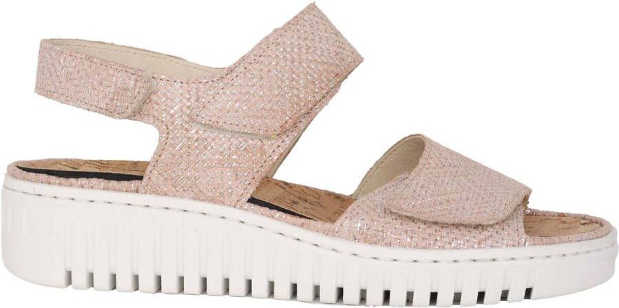 Waldläufer Wijde pasvorm roze sandaal dames