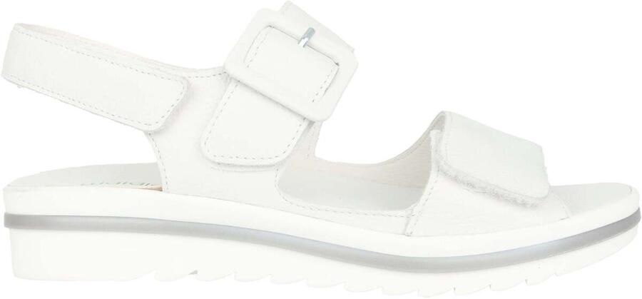 Waldläufer Wijde pasvorm witte leren sandaal