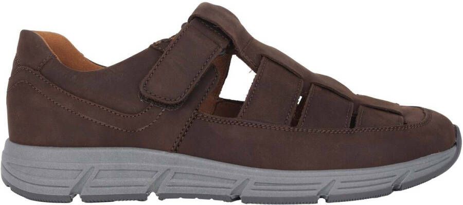 Waldläufer Comfortabele herensandaal in bruin Brown Heren