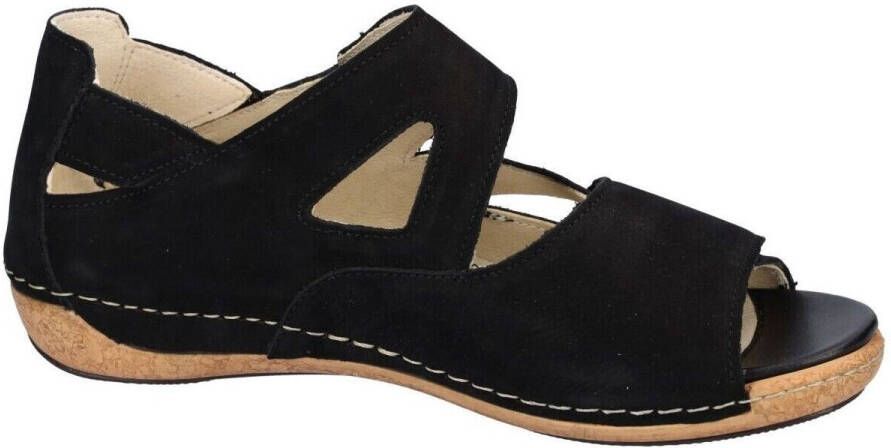 Wäldlaufer Waldläufer Dames Sandaal 342025-191-001 Zwart Wijdte H (41) - Foto 6