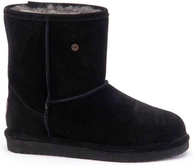 Warmbat Dames Laars Kangaroo Suede Zwart