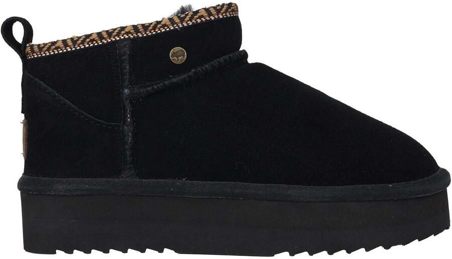 Warmbat Zwarte warmgevoerde laars voor vrouwen