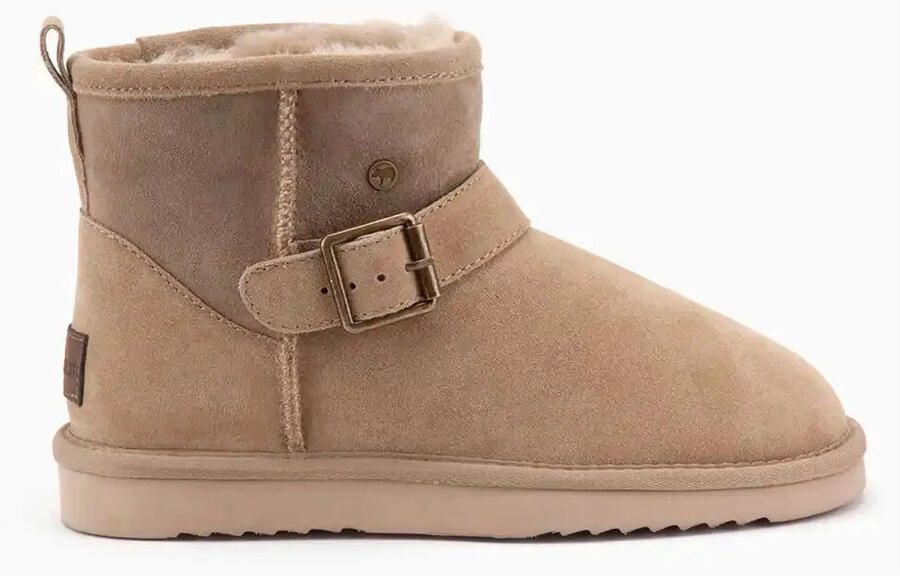 Warmbat Laarzen Wallaby Buckle Suede WLY 3267 51 Stone