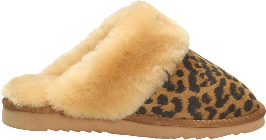 Warmbat Collie Print Panther Dames Sloffen Chestnut - Foto 4