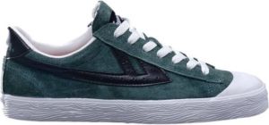 Warrior Shanghai Lage Sneakers WB-1 Hairy Suede Green Black