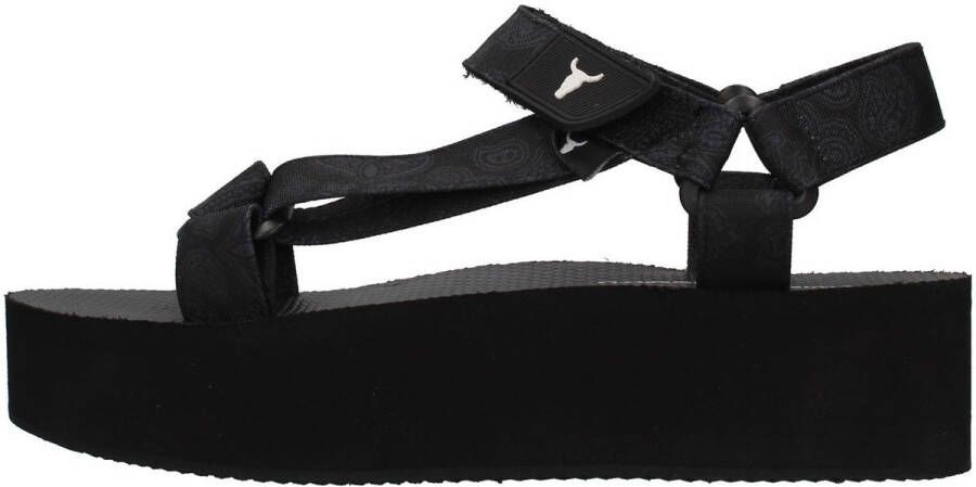 Windsor Smith Peeped With wedge Zwart Dames