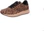 Woden Nicoline Leo suède sneakers panterprint bruin zwart - Thumbnail 3
