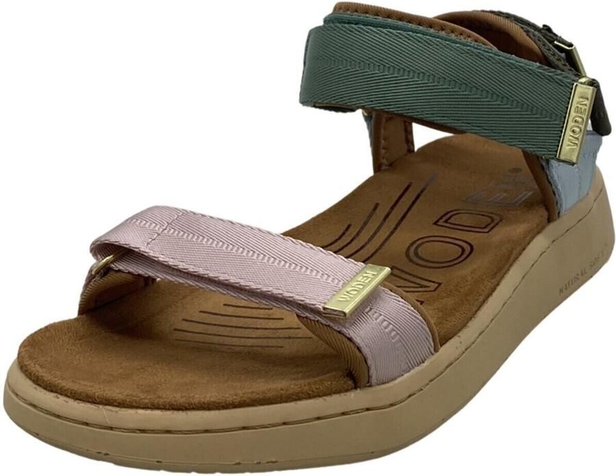 Woden Groene Dames Sandalen Line - Foto 4