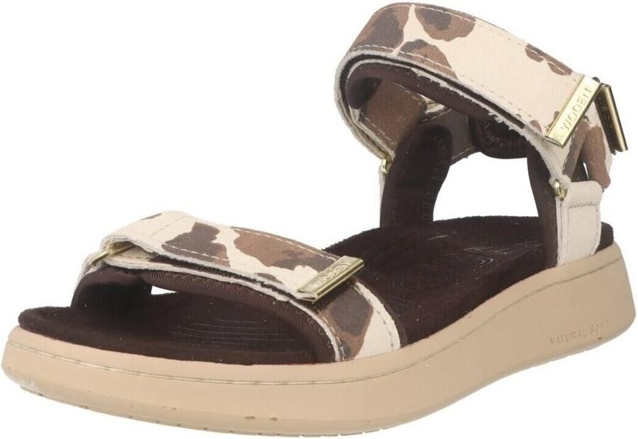 Woden Line Cow Sandalen beige Suede