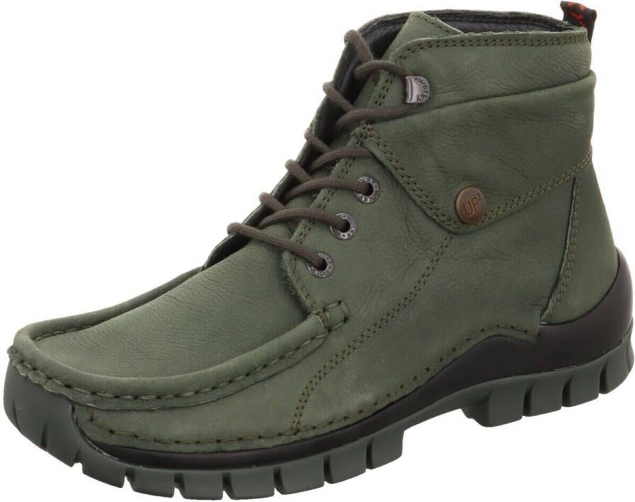 Wolky Dames Veterschoenen 0472511-701 Jump Winter Antiqu Groen - Foto 3