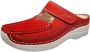 Wolky Comfortschoenen Roll Slipper rood zomer nubuck - Thumbnail 2
