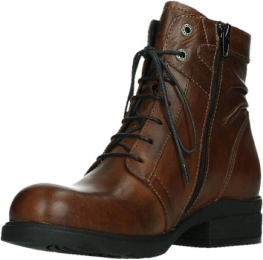 Wolky Biker boots Center cognac leer
