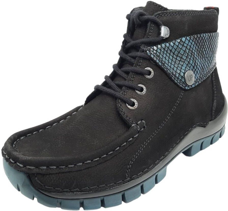 Wolky Dames Veterschoenen 0472519 088 Jump Winter Zwart