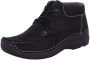Wolky Hoge veterschoenen Seamy Moc zwart nubuck - Thumbnail 2