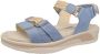 Wolky Dames Sandalen 01056 Acula Blauw - Thumbnail 2