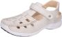 Wolky Rolling Sun Klittenbandschoen Dames Grijs Beige - Thumbnail 3