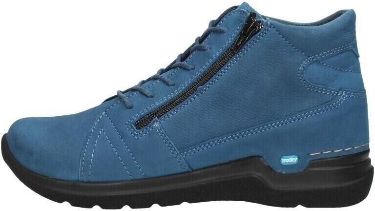 Wolky Dames Veterboot Why Antique Nubuck 0660611 804 Atlantic Blue - Foto 5