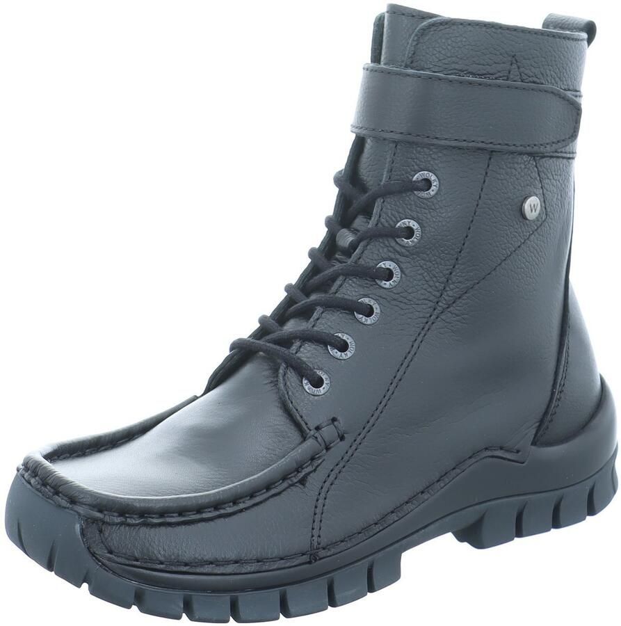 Wolky Hoge veterschoenen Reach zwart leer - Foto 3