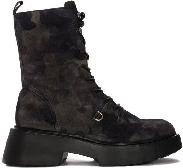 Wonders Enkellaarzen C6711JUNGLANEGRO