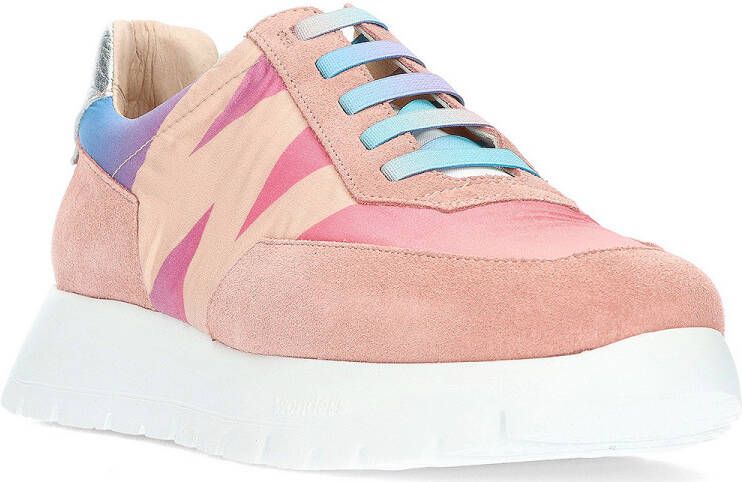 Wonders Odisei Dames Sneaker met Fris Logo Detail Pink Dames - Foto 5