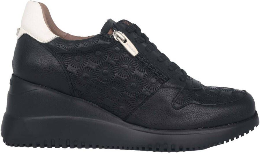 Wonders Regenboog Sleehak Sneaker Zwart - Foto 2