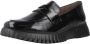 Wonders -Dames zwart ballerina's & mocassins - Thumbnail 3