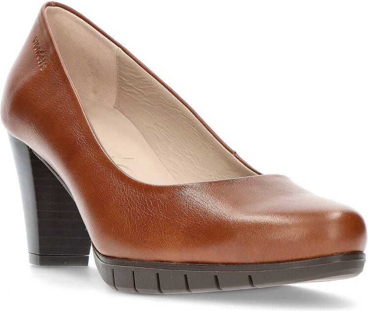 bruine schoenen met hak