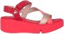 Wonders Pandora dames sandaal rood - Thumbnail 2