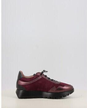 Wonders Leren Odisei sneakers in granaatrood - Foto 2