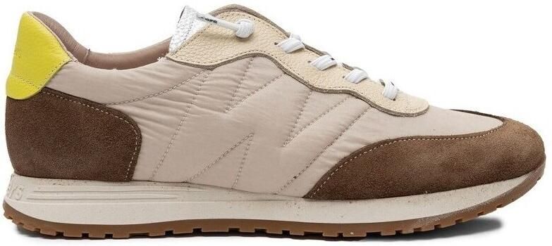 Wonders Towanda02 beige leren sneakers - Foto 2
