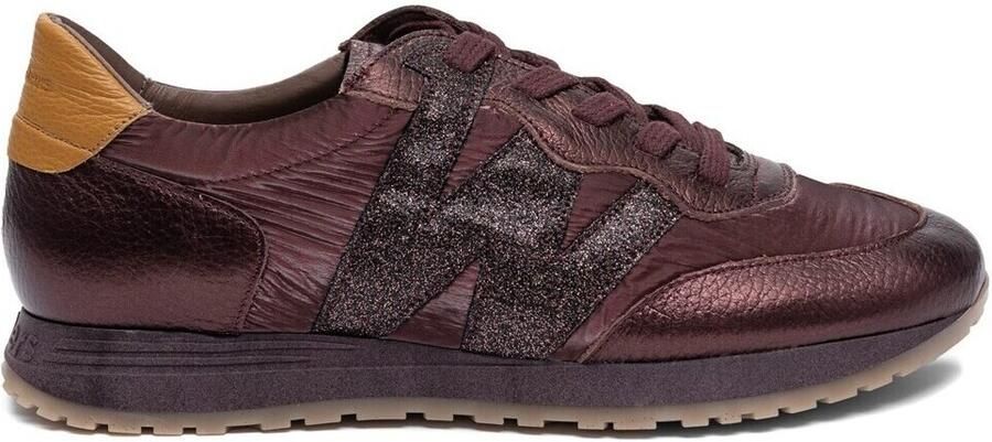 Wonders Leren sneakers Tot granaatrood - Foto 2