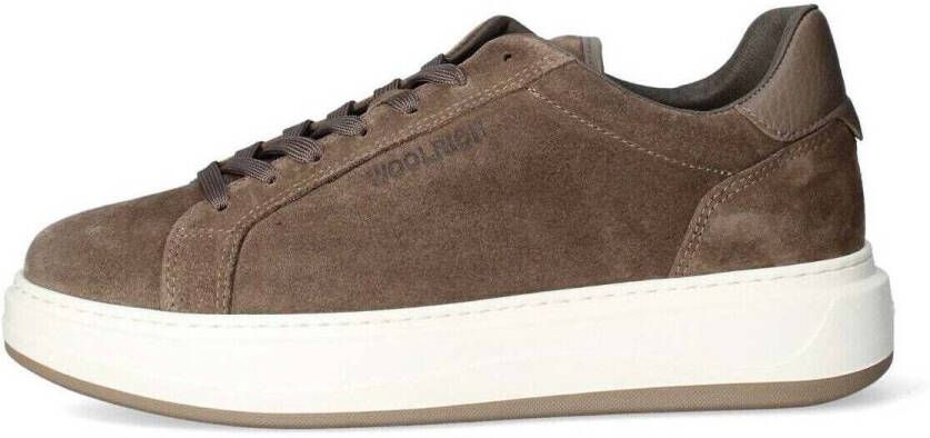 WOOLRICH Lage Sneakers Heren Arrow Court Man Maat: 40 Materiaal: Suède Kleur: Taupe