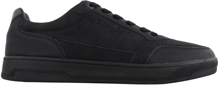 Wrangler Heren Sneaker Woody Men Low Triple Black Zwart - Foto 2