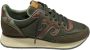 Wushu Ruyi Nylon en Suède Sneaker met PU-details Green Heren - Thumbnail 2