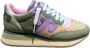 Wushu Ruyi Sneaker van suède en nylon met PU-details Green Dames - Thumbnail 2