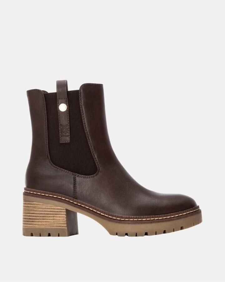 Xti 144456 Booties Met Hak Bruin Vrouw