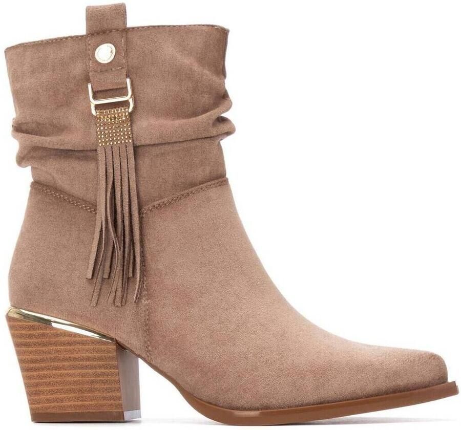 Xti 144461 Booties Met Hak Beige Vrouw