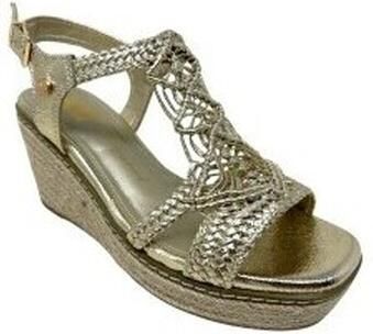 XTI Sandalen met sleehak Sandalia señora 145456 oro