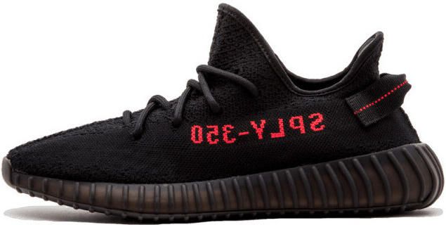 Adidas Lage Sneakers Yeezy Boost 350 V2 Black Red