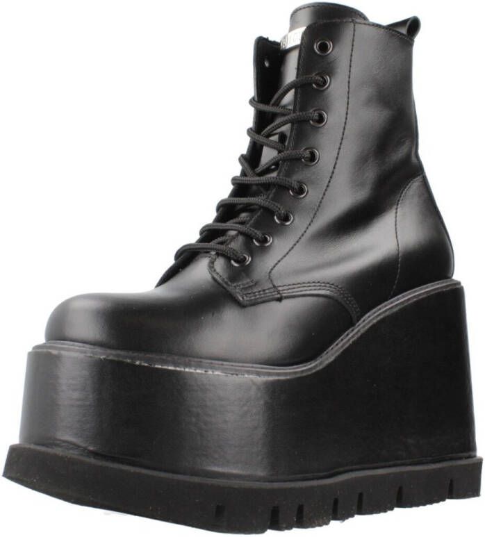 Yellow Platformlaarzen in zwart - Foto 2