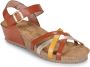 Yokono -Dames cogna caramel sandalen - Thumbnail 2