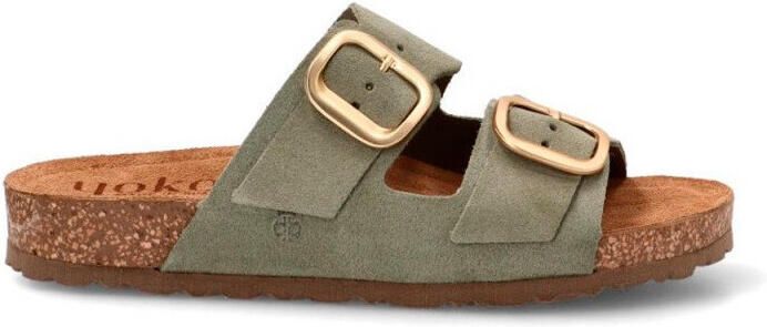 Yokono -Dames groen olijf slippers & muiltjes - Foto 2