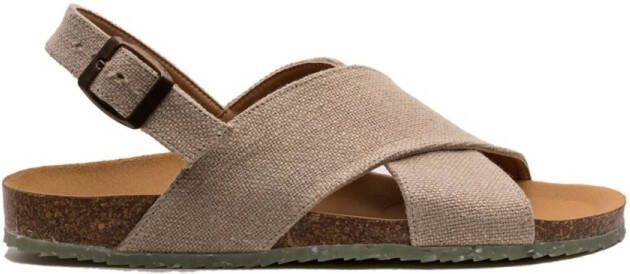 Zouri Sandalen Coral Linen Nature