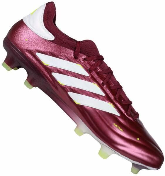 Adidas Copa Pure 2 Elite KT Gras Voetbalschoenen (FG) Bordeauxrood Wit Geel