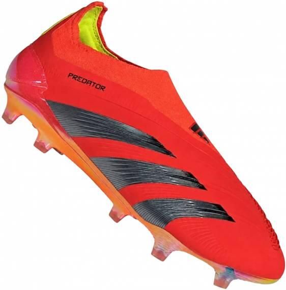 Adidas Predator Elite Veterloze Gras Voetbalschoenen (FG) Rood Zwart Geel