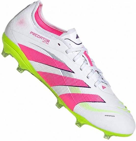 Adidas Predator Pro Gras Voetbalschoenen (FG) Wit Roze Neongeel - Foto 2